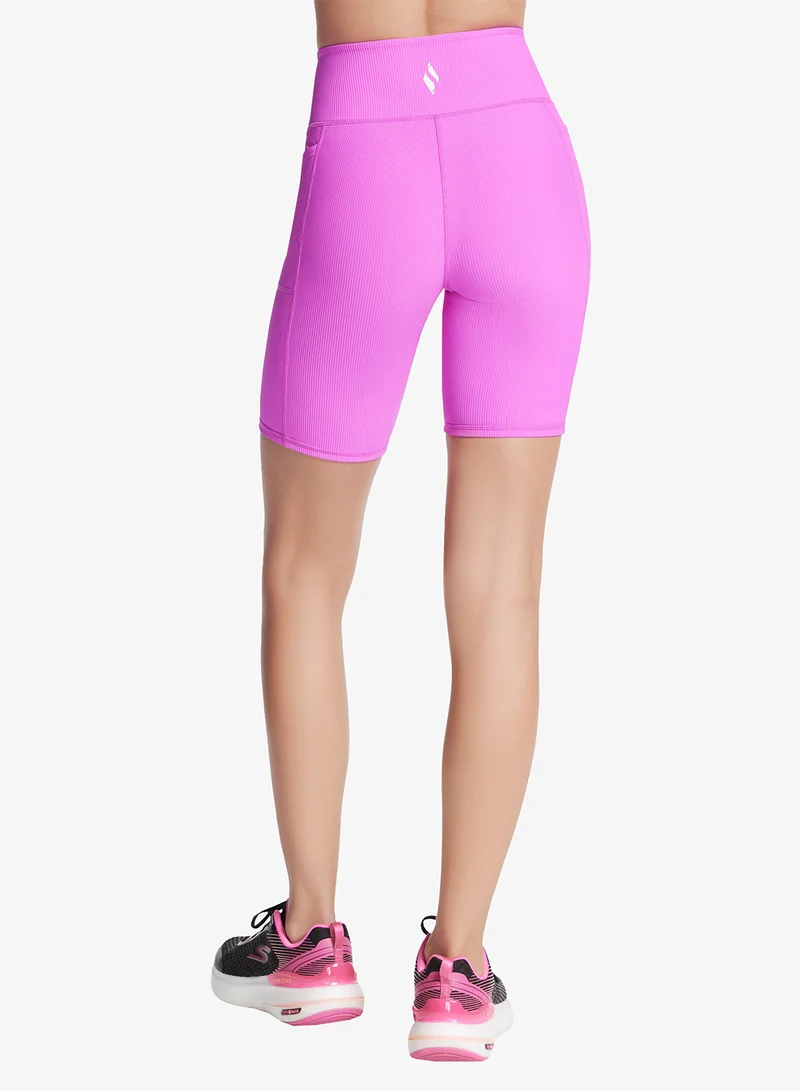 SKECHERS 8" Ribbed Biker Shorts